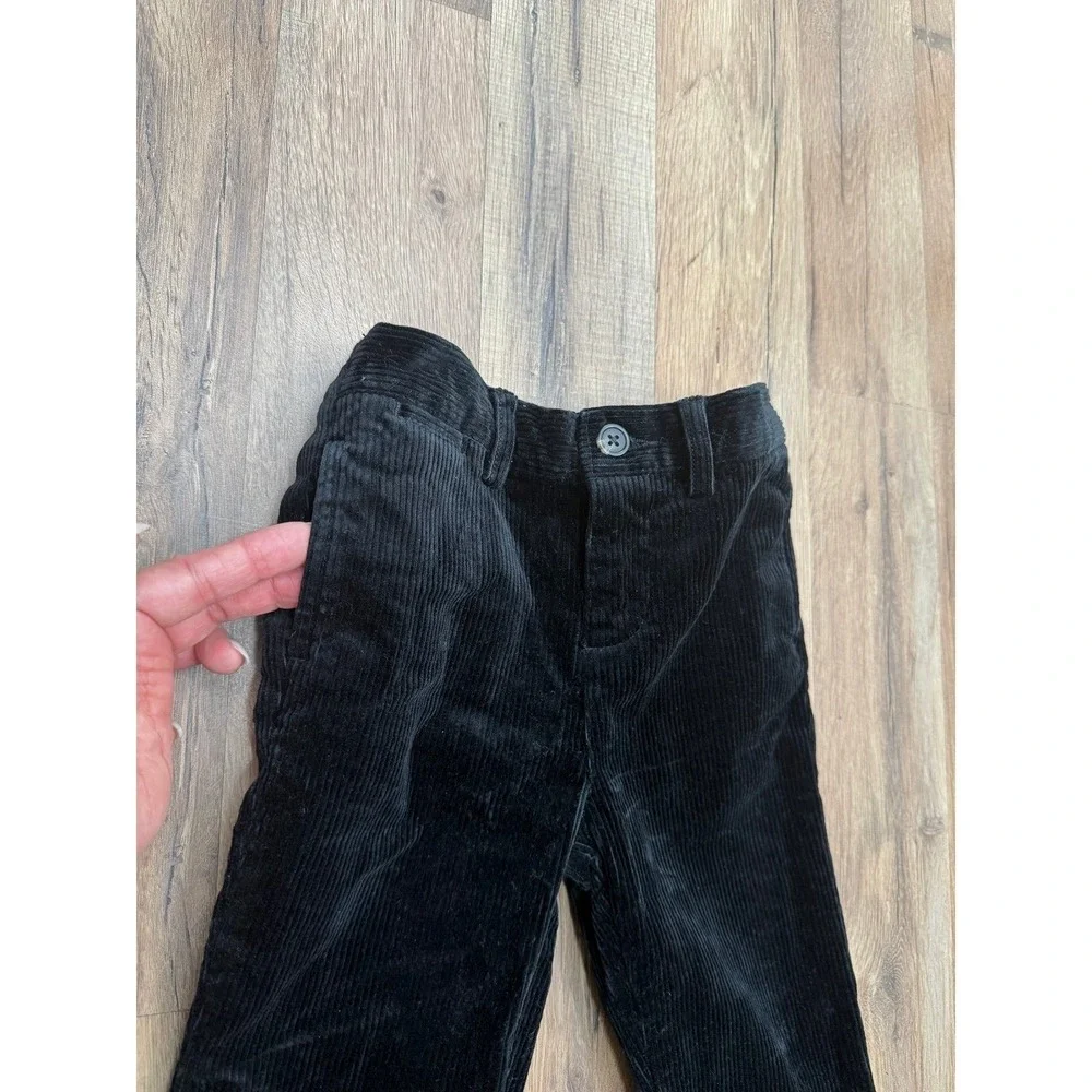 Ralph Lauren Baby Black Corduroy Pants‎ 18M Elastic Waist Classic NWOT